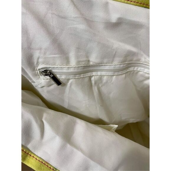 URBAN OUTFITTERS BDG LARGE COTTON TWILL TOTE BAG YELLOW BLACK PRINTED - Picture 9 of 9